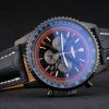 Breitling Certified Black Leather Strap Black Dial Chronograph 80179 - Image 5