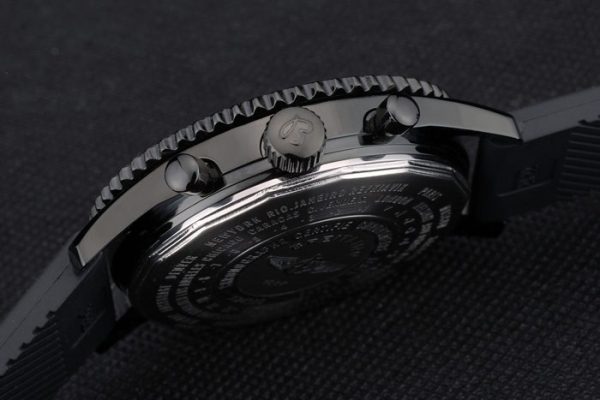 Breitling Certified Black Rubber Strap Beige Dial Chronograph 80183 - Image 7