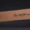 Swiss made Certified Stainless Steel Bezel Brown Croco Leather Bracelet White Dial 80285 - Image 8