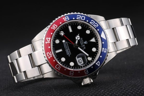 Replica Rolex GMT Master II Blue-red black ceramic bezel Dial - Image 8