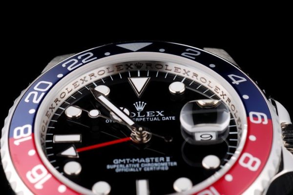 Replica Rolex GMT Master II Blue-red black ceramic bezel Dial - Image 9