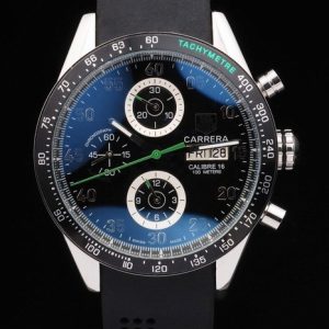 Black Carrera Replica Watches 3758