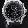 Tag Heuer Aquaracer Tachymeter Bezel Black Dial Black Rubber Strap - Image 2