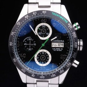 Black Carrera Replica Watches 3756