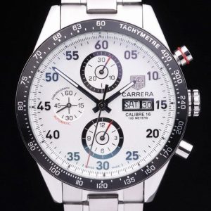 White Carrera Replica Watches 3760
