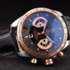 Tag Heuer Carrera Stainless Steel Case Black Dial Black Leather Strap - Image 4