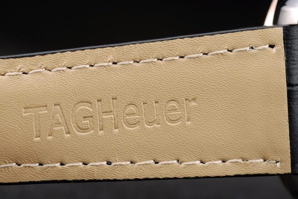 Tag Heuer Carrera Stainless Steel Case Black Dial Black Leather Strap - Image 8