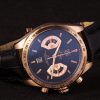 Tag Heuer Carrera Rose Gold Case Black Dial Black Leather Strap - Image 3