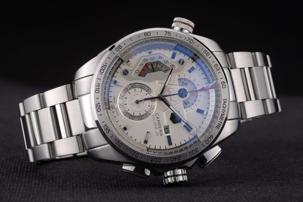 Tag Heuer Carrera Calibre 36 White Dial Stainless Steel Strap 7926 - Image 4