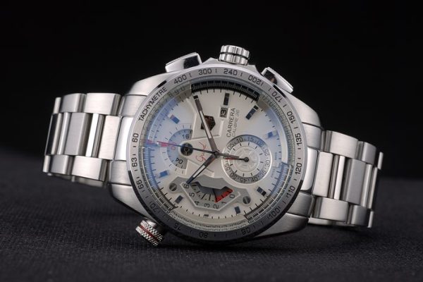 Tag Heuer Carrera Calibre 36 White Dial Stainless Steel Strap 7926 - Image 5
