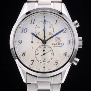 Tag Heuer Carrera White Dial Stainless Steel Strap 7925