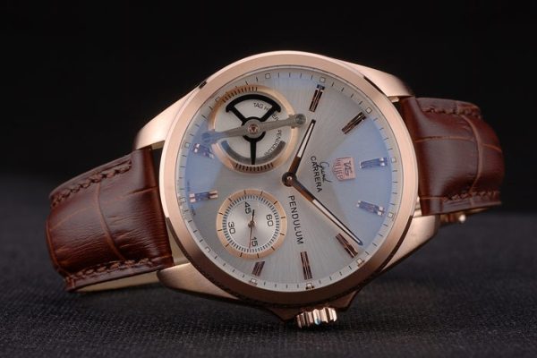 Tag Heuer Carrera Pendulum Brown Leather Strap 7918 - Image 5
