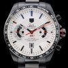 Tag Heuer Carrera Black Stainless Steel Case White Dial