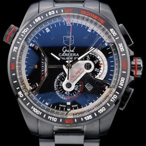 Tag Heuer Carrera Black Stainless Steel Case Black Dial