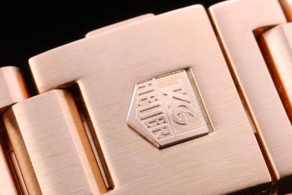 Tag Heuer Carrera Rose Gold Case Black Dial - Image 6