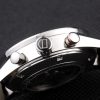 Swiss Tag Heuer Carrera Tachymeter Bezel Black Leather Strap Brown Checkered Dial - Image 2