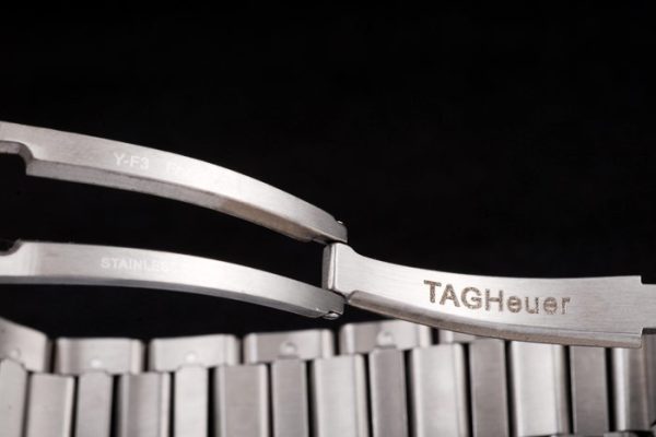Swiss Tag Heuer Carrera Tachymeter Bezel Stainless Steel White Dial - Image 6