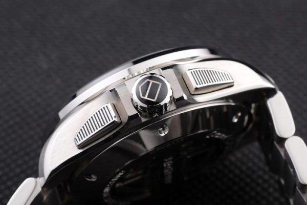 Swiss Tag Heuer Carrera Tachymeter Bezel Stainless Steel White Dial - Image 9