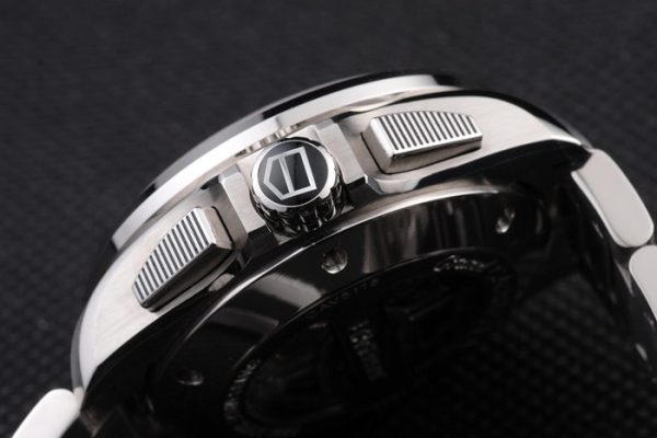 Swiss Tag Heuer Carrera Tachymeter Bezel Stainless Steel Black Dial - Image 10