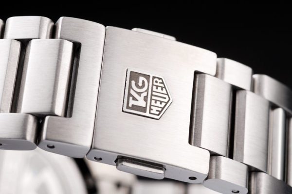 Swiss Tag Heuer Carrera Tachymeter Bezel Stainless Steel Black Dial - Image 6