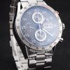 Swiss Tag Heuer Carrera Tachymeter Bezel Stainless Steel Checkered Brown Dial - Image 2