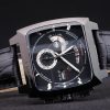 Tag Heuer Monaco Black Ceramic Case Black Dial Black Leather Strap - Image 4