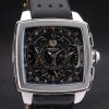 Tag Heuer Monaco Mikrograph Black Leather Strap Black Dial 7923 - Image 5