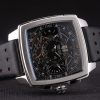 Tag Heuer Monaco Mikrograph Black Leather Strap Black Dial 7923 - Image 6