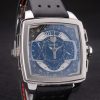 Tag Heuer Monaco Mikrograph Black Leather Strap Black Dial 7924 - Image 5