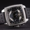 Tag Heuer Monaco Mikrograph Black Leather Strap Black Dial 7924 - Image 6