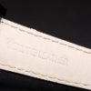 Tag Heuer Monaco Swiss Black Leather Strap Blue-Yellow Striped Black Dial - Image 8