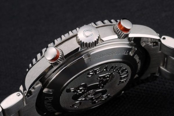 Omega Seamaster Planet Ocean Orange Tachymeter Black Dial Stainless Steel Strap 80241 - Image 10