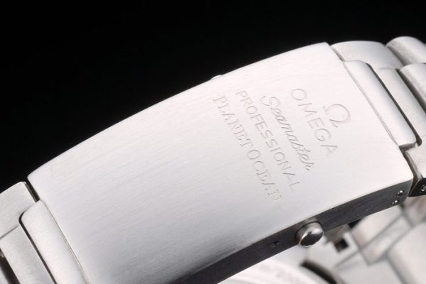 Omega Seamaster Planet Ocean Orange Tachymeter Black Dial Stainless Steel Strap 80241 - Image 6