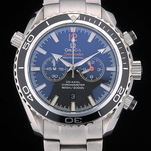 Omega Seamaster Planet Ocean Black Tachymeter Black Dial Stainless Steel Strap 80240