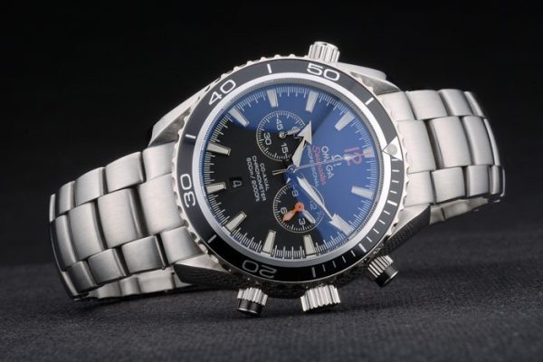 Omega Seamaster Planet Ocean Black Tachymeter Black Dial Stainless Steel Strap 80240 - Image 4