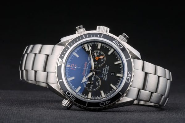 Omega Seamaster Planet Ocean Black Tachymeter Black Dial Stainless Steel Strap 80240 - Image 5
