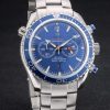 Omega Seamaster Planet Ocean Blue Tachymeter Blue Dial Stainless Steel Strap 80239 - Image 2