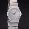 Swiss Lady Omega Constellation Stainless Steel Bracelet Silver Dial 80290 - Image 2