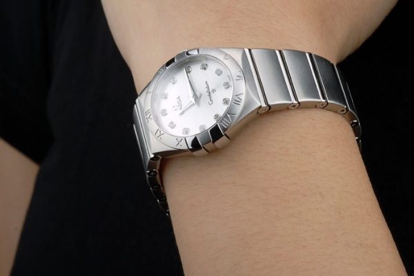 Swiss Lady Omega Constellation Stainless Steel Bracelet Silver Dial 80290 - Image 9