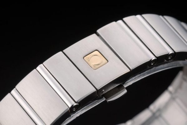 Swiss Lady Omega Constellation Crystal Encrusted Bezel Silver Dial 80291 Radial - Image 5