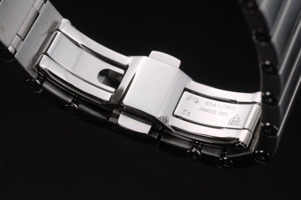 Swiss Lady Omega Constellation Crystal Encrusted Bezel Silver Dial 80291 Radial - Image 6