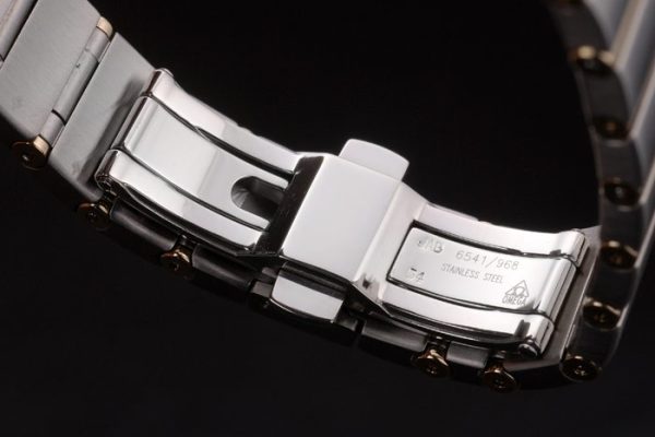 Swiss Lady Omega Constellation Golden Dial Stainless Steel Bracelet 80292 - Image 6