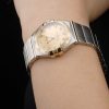 Swiss Lady Omega Constellation Golden Dial Stainless Steel Bracelet 80292 - Image 9