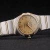 Swiss Lady Omega Constellation Crystal Encrusted Bezel Golden Dial 80293 - Image 3