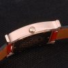 Hermes Heure H Rose Gold Bezel White Dial Red Leather Strap 80233 - Image 8