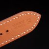 Hermes Heure H Stainless Steel Diamond Encrusted Bezel Tan Leather Strap White Dial 80232 - Image 9
