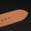 Hermes Heure H Rose Gold Diamond Encrusted Bezel Orange Leather Strap White Dial 80237 - Image 9