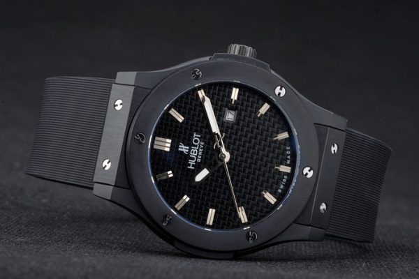 Hublot Big Bang Black Rubber Strap Black Checkered Dial 80193 - Image 4
