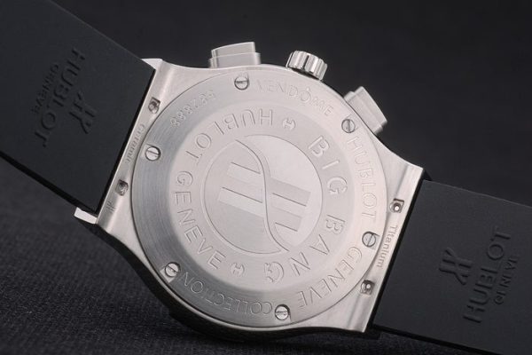 Hublot Big Bang Black Rubber Strap White Checkered Dial 80196 - Image 7