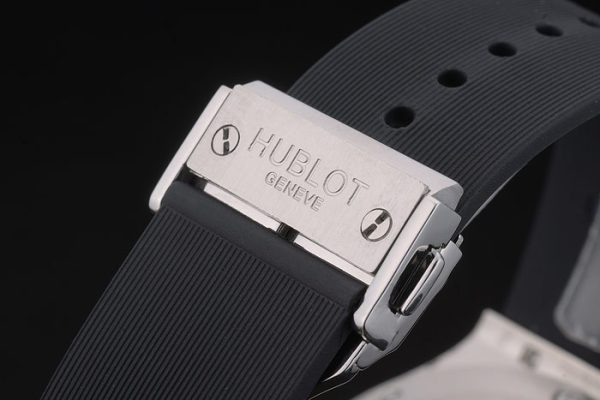 Hublot Big Bang Black Rubber Strap Blue Checkered Dial 80199 - Image 5